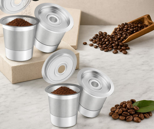 2/4 Pack K Cup Reusable Coffee Pods for Keurig: Stainless Steel Refillable K Cup