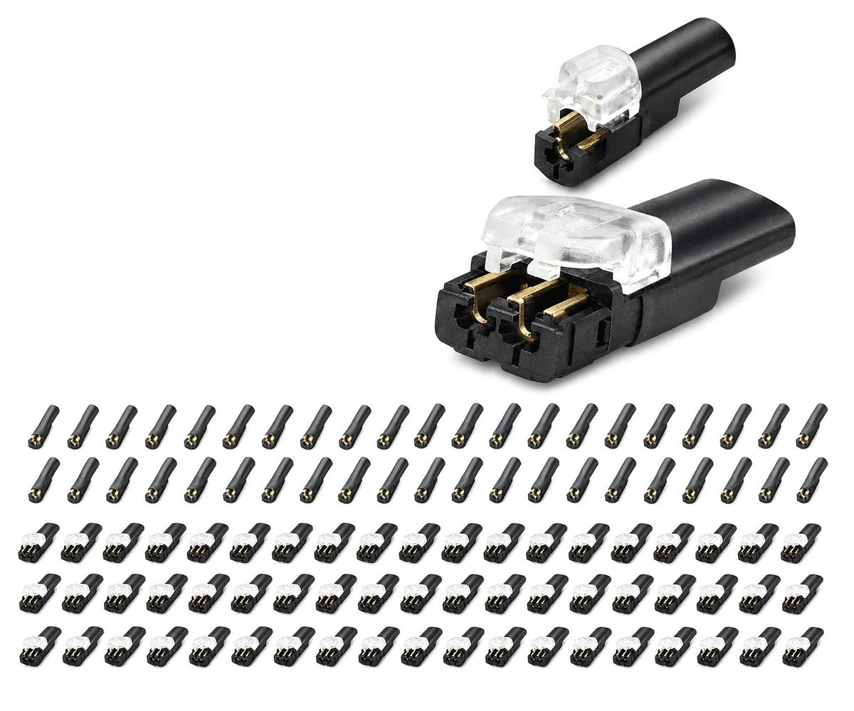 80 PCS Plug-In Quick Wire Connectors, Reusable Clamp Terminal Blocks for Cables