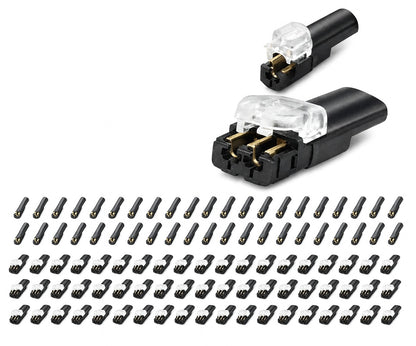 80 PCS Plug-In Quick Wire Connectors, Reusable Clamp Terminal Blocks for Cables