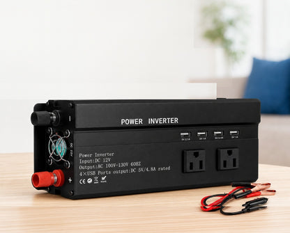 6000W Solar Converter Car Power Inverter DC 12V To AC 110V LCD Sine Wave Home RV