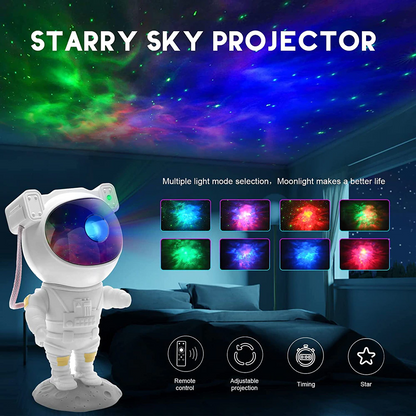 Astronaut Projector Galaxy Starry Sky Night Light Ocean Star LED Lamp Remote 