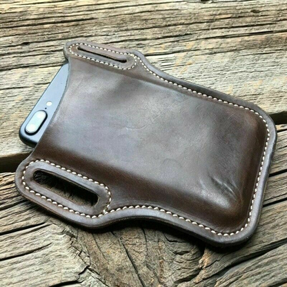Men Cell Phone Belt Pack Bag Loop Waist Holster Pouch Case​ Leather Wallet Cover
