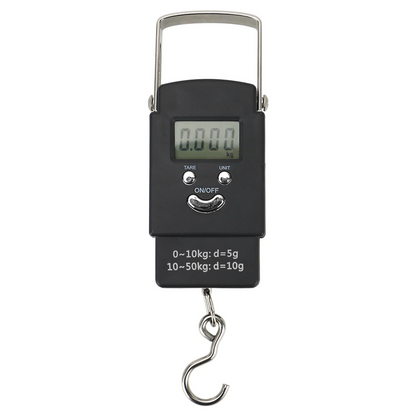 Portable Fish Scale Travel LCD Digital Hanging Luggage Electronic 110lb / 50kg