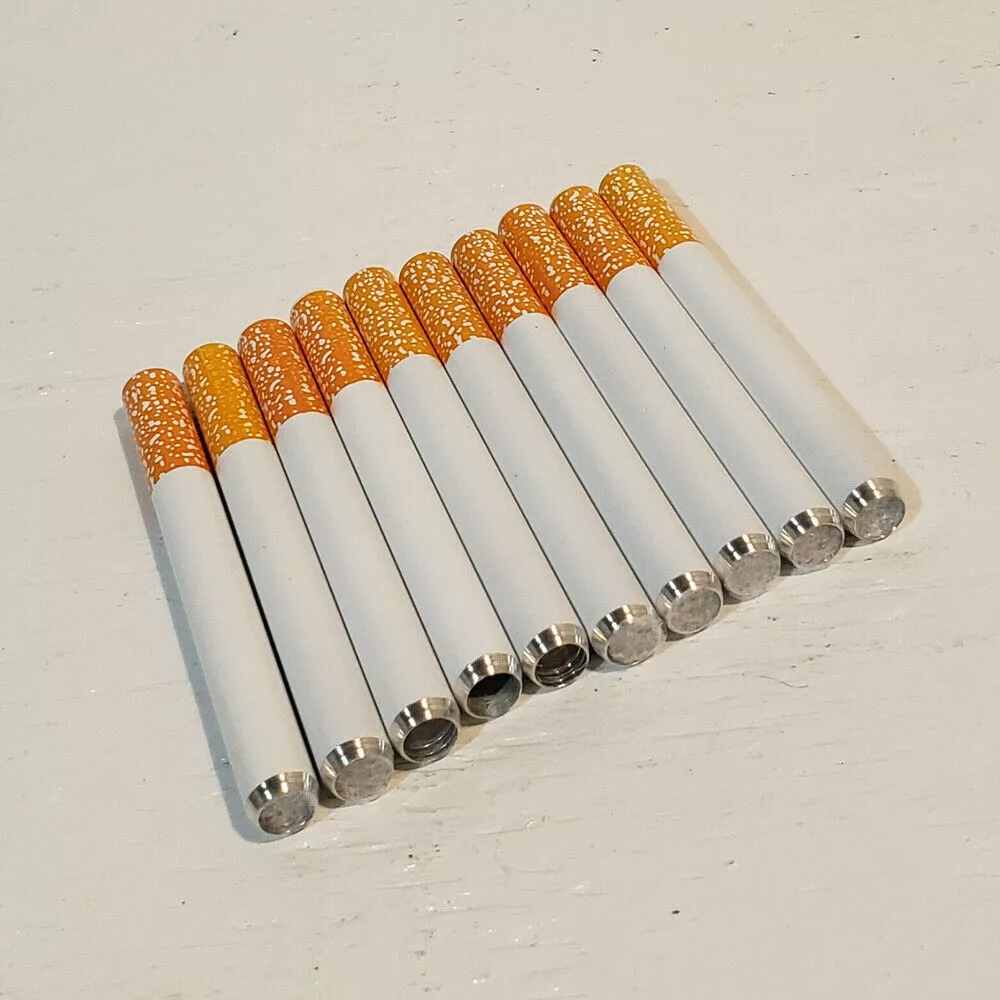 10 Pack 3” One Hitter Pipe Aluminum Bat Tobacco Smoking Dugout Accessories - USA