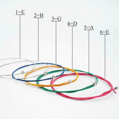 3 Sets of 6 Guitar Strings Replacement Steel String For Acoustic Guitar 1st-6th