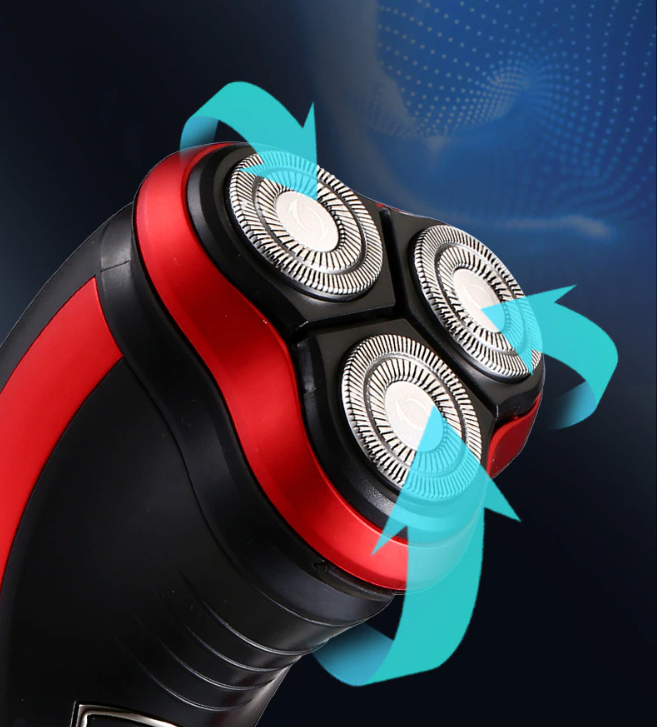 Men's Razor Rotary Waterproof Electric Shaver Pop-Up Trimmer Wet Dry Cordless 