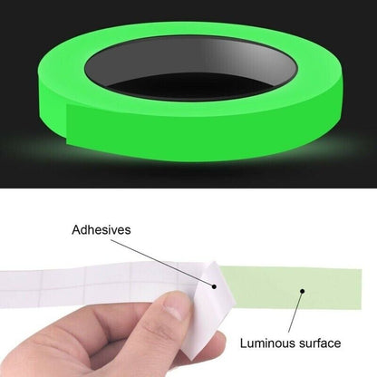 2PC Luminous Tape Self Adhesive Glow In The Dark Wall Sticker Fluorescent Light