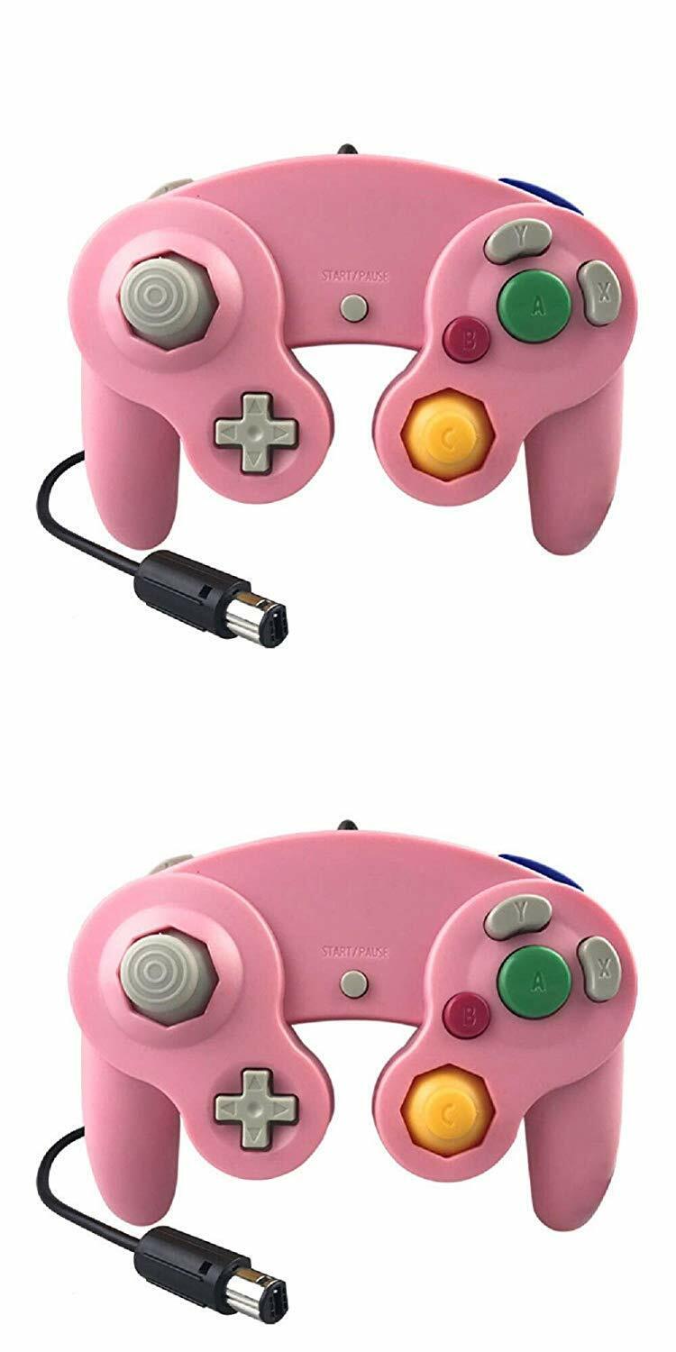 2 Pack Wired NGC Controller Gamepad for Nintendo GameCube GC & Wii U Console USA