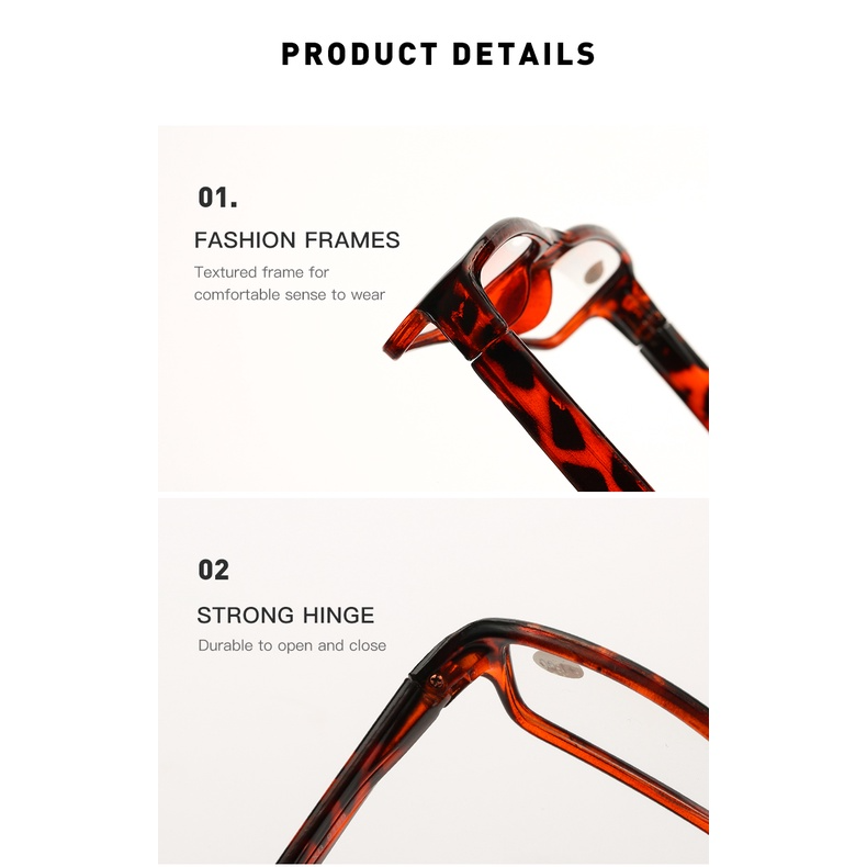 Reading Glasses Mens Womens Readers 6 PACK Square Frame Unisex Style Specs NEW!