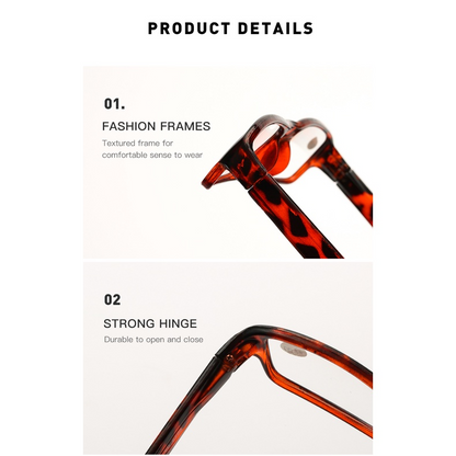 Reading Glasses Mens Womens Readers 6 PACK Square Frame Unisex Style Specs NEW!