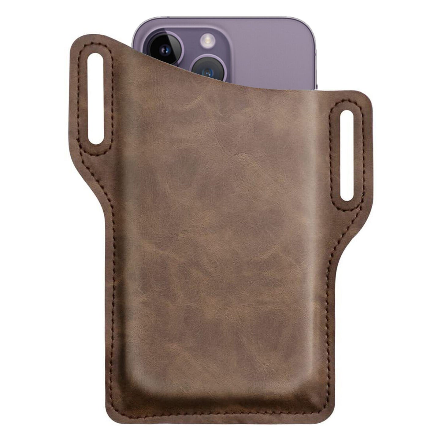 Men Cell Phone Belt Pack Bag Loop Waist Holster Pouch Case​ Leather Wallet Cover