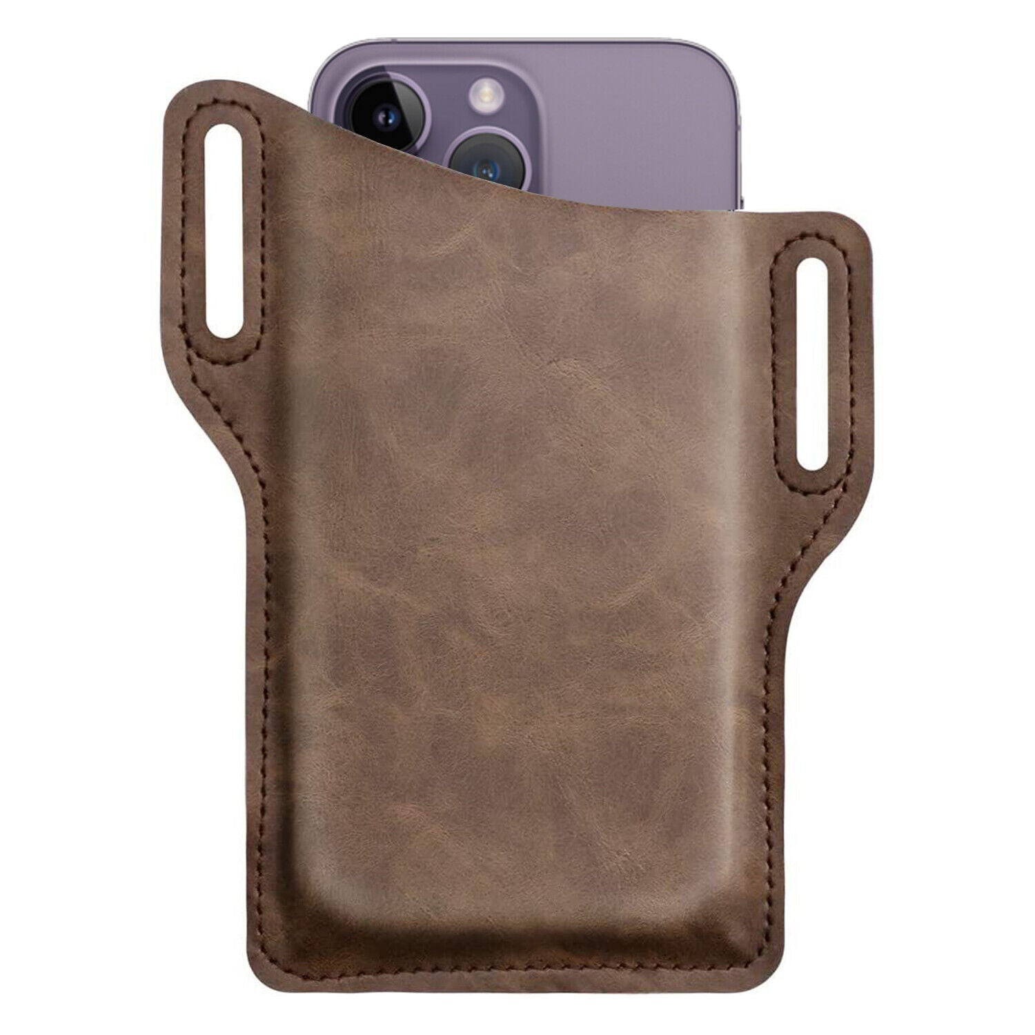 Men Cell Phone Belt Pack Bag Loop Waist Holster Pouch Case​ Leather Wallet Cover
