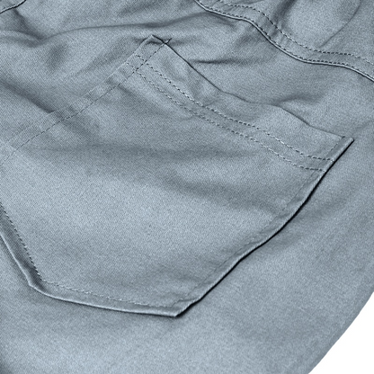 Men Casual Chino Cargo Shorts Elastic Waist Drawstring 6 Pockets Summer Trousers