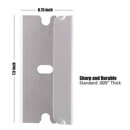 100 PCS Razor Blades Single Edge Extra Sharp Heat Treated Safety Knife Scrapers