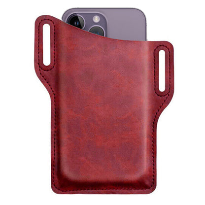 Men Cell Phone Belt Pack Bag Loop Waist Holster Pouch Case​ Leather Wallet Cover