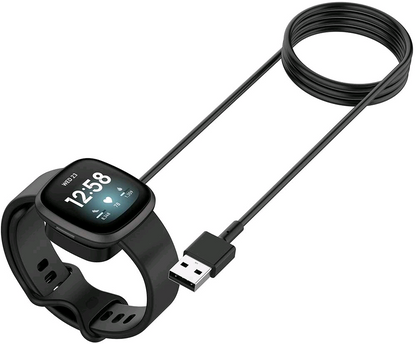 Wireless Charger For Fitbit Sense Versa 3 4 Watch USB Fast Charging Dock Cable