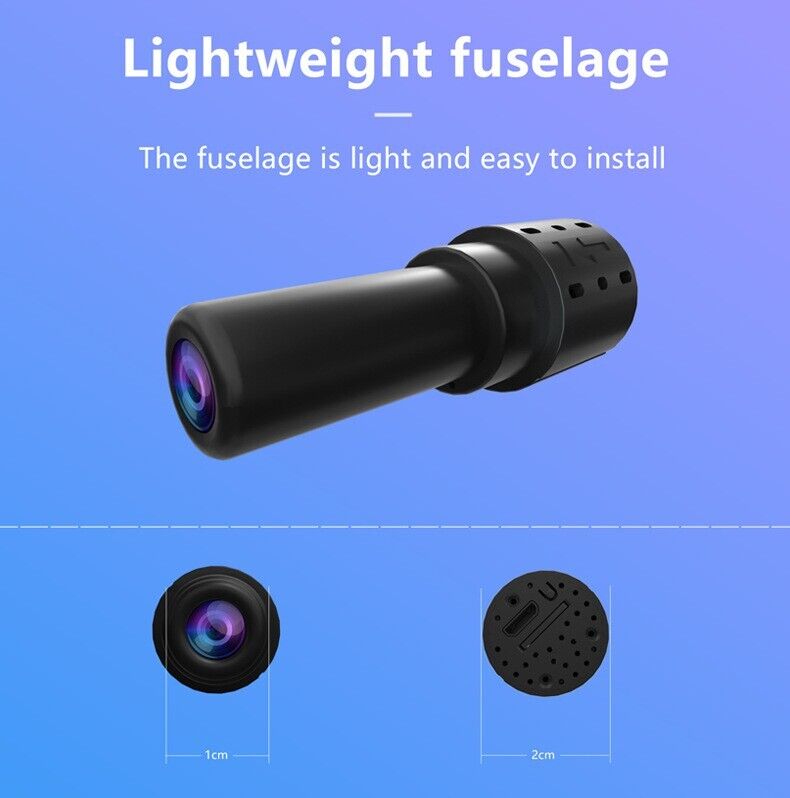WiFi Wireless Spy 4K Mini Camera Pinhole DIY Hidden HD Screw IP DVR Nanny Cam