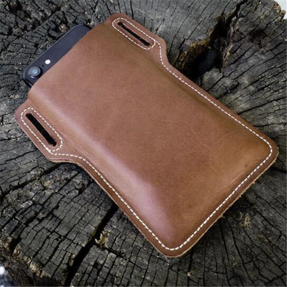 Men Cell Phone Belt Pack Bag Loop Waist Holster Pouch Case​ Leather Wallet Cover