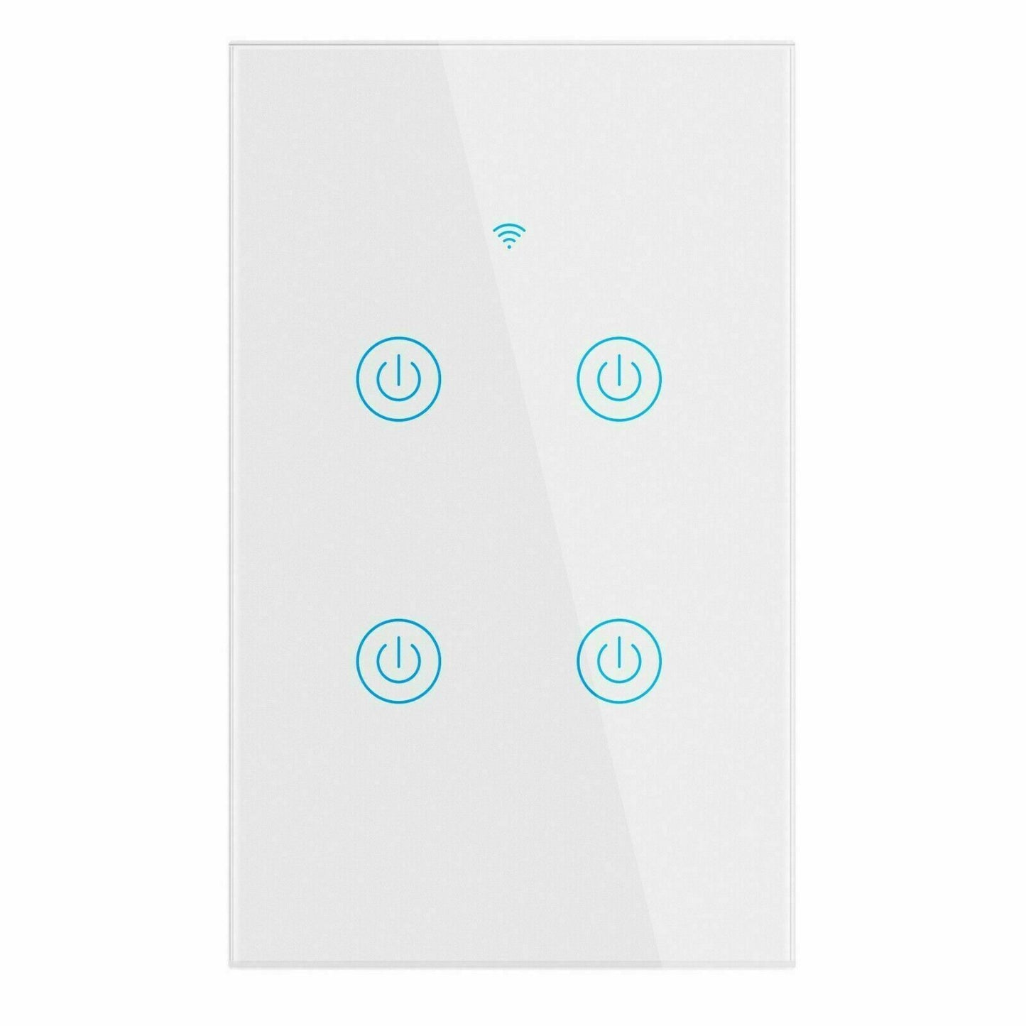 1/2/3/4 Gang WiFi Smart Wall Touch Light Switch Glass Panel For Alexa/Google APP
