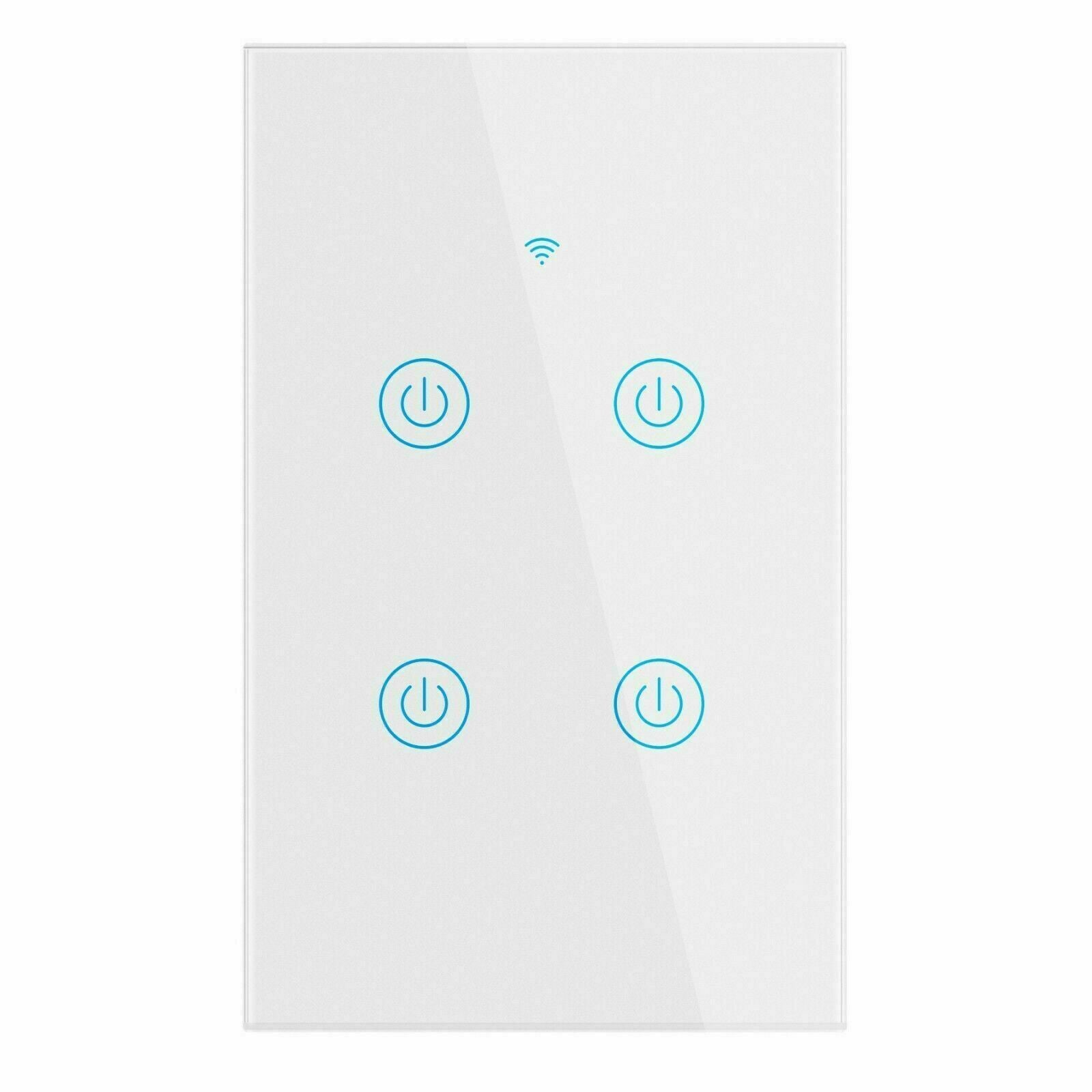 1/2/3/4 Gang WiFi Smart Wall Touch Light Switch Glass Panel For Alexa/Google APP