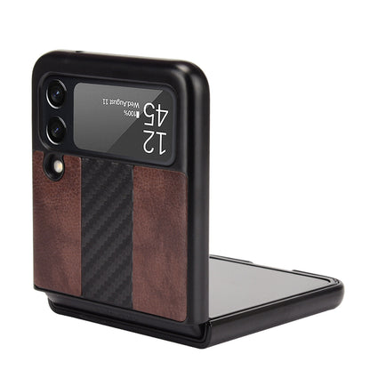 For Samsung Galaxy Z Flip 3 5G Slim Folding Leather Shockproof Phone Case Cover
