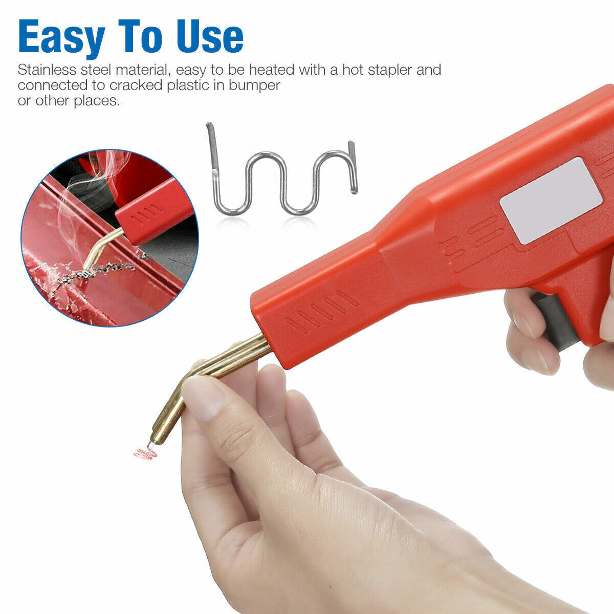 500PCS Hot Stapler Staples Repair Kit For Plastic Welder Gun Car Bumper Fender