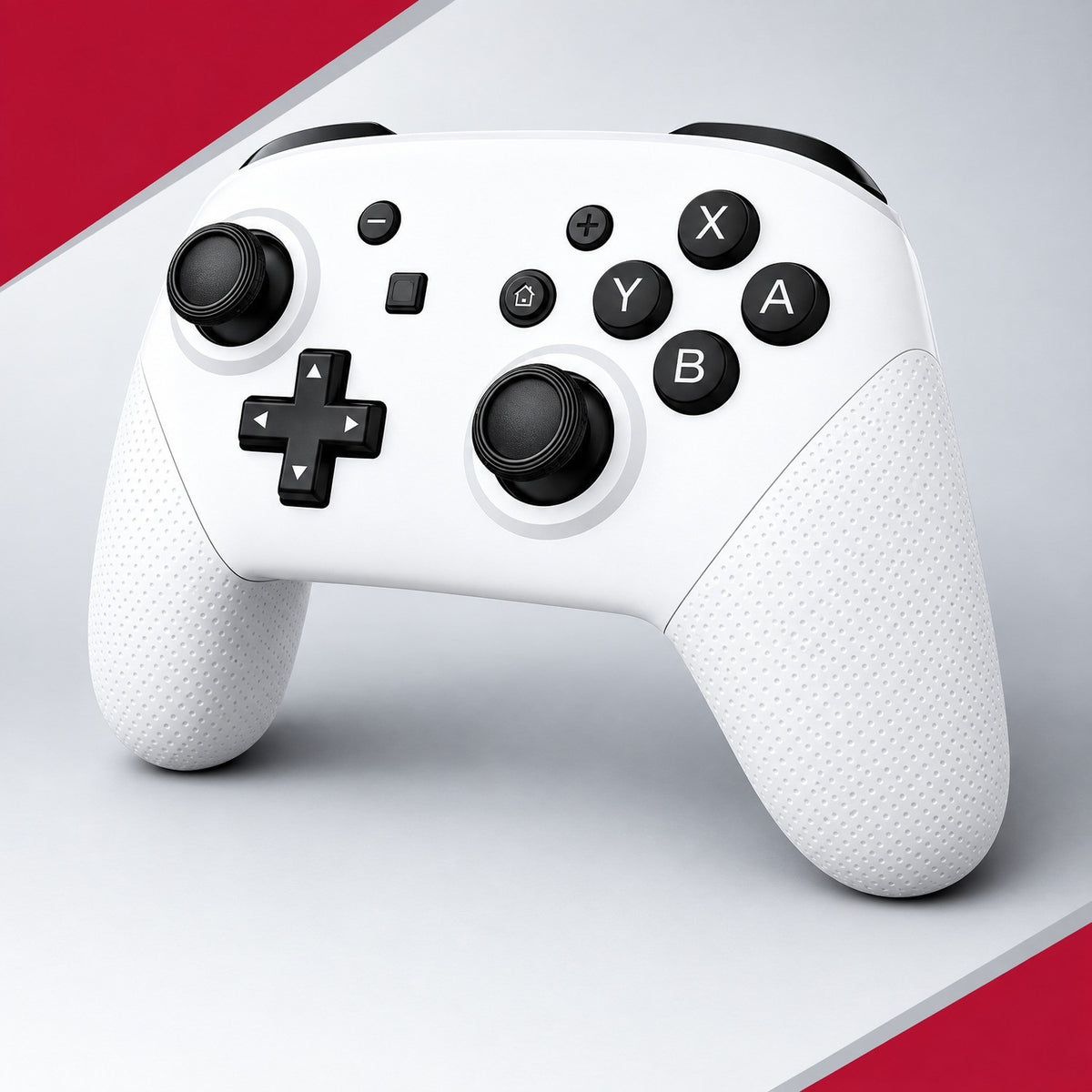 Arctic White Wireless Pro Controller For Nintendo Switch 1+2 OLED Lite Bluetooth