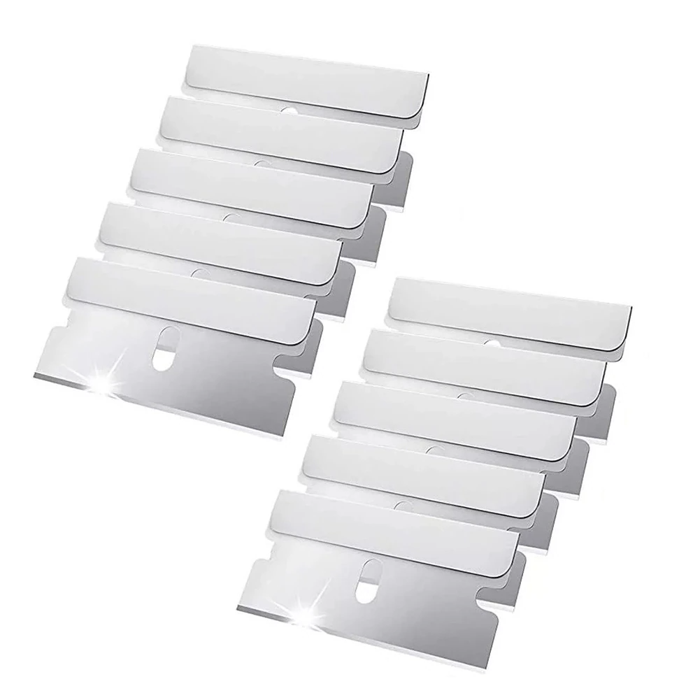 100 PCS Razor Blades Single Edge Extra Sharp Heat Treated Safety Knife Scrapers