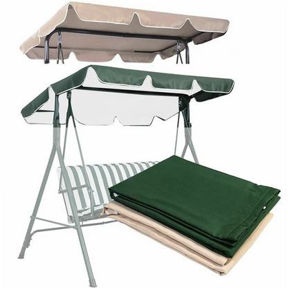 77"x43" Patio Outdoor Garden Swing 300D Canopy Replacement Porch Top Cover Seat