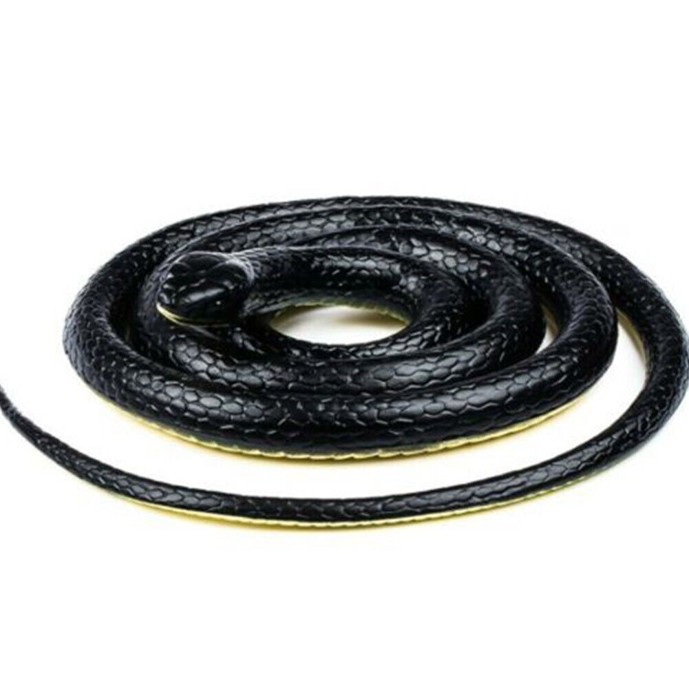 Fake Realistic Snake Lifelike Real Scary Rubber Toy Prank Party Joke For Garden