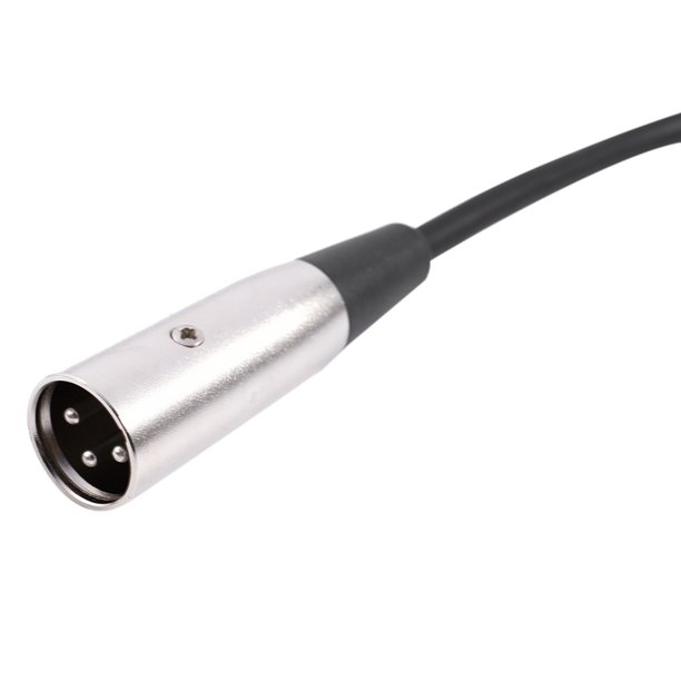 XLR 3-Pin Male To 1/4" Plug TS Microphone Mono Cable Unbalanced Shielded Audio