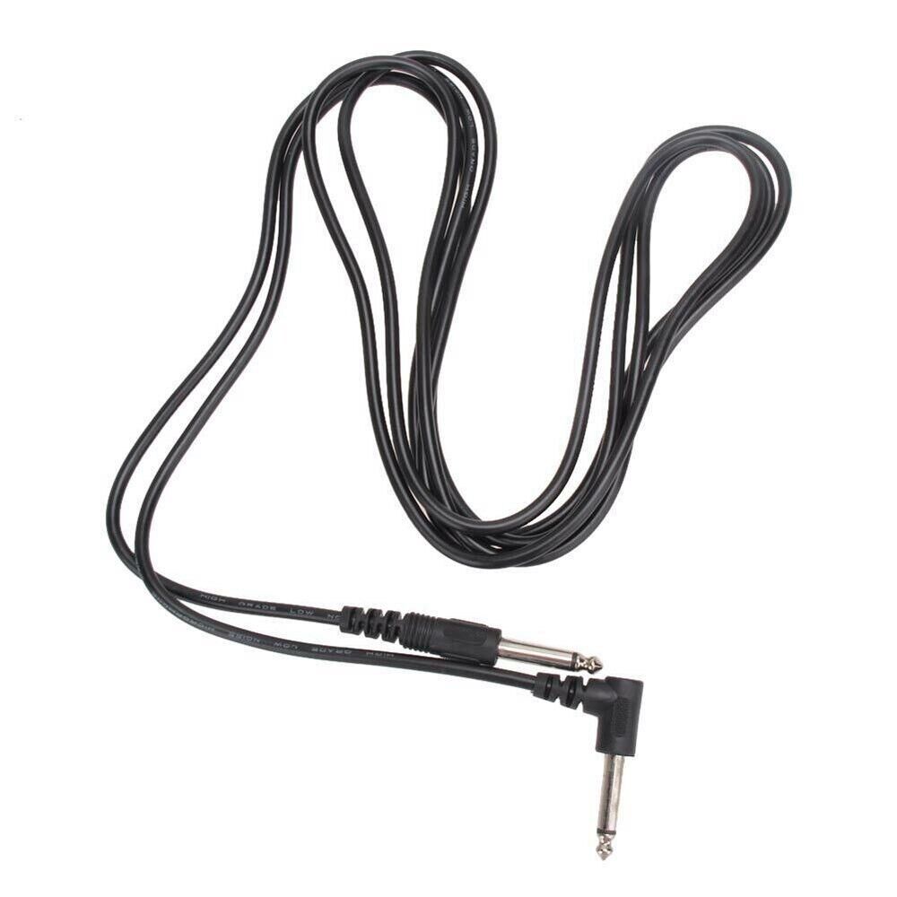 2 PACK 10FT Electric Patch Cord Guitar Amplifier Amp Cable Right Angle 90 Degree