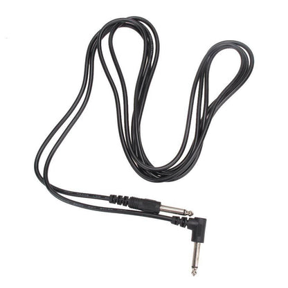 2 PACK 10FT Electric Patch Cord Guitar Amplifier Amp Cable Right Angle 90 Degree