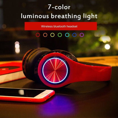 Super Bass Wireless Bluetooth Headphones Foldable Stereo Earphones Headsets Mic 