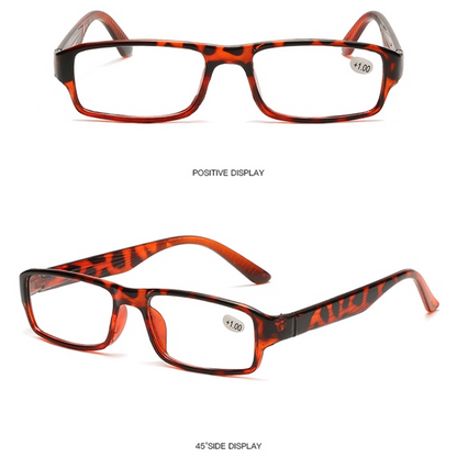 Reading Glasses Mens Womens Readers 6 PACK Square Frame Unisex Style Specs NEW!