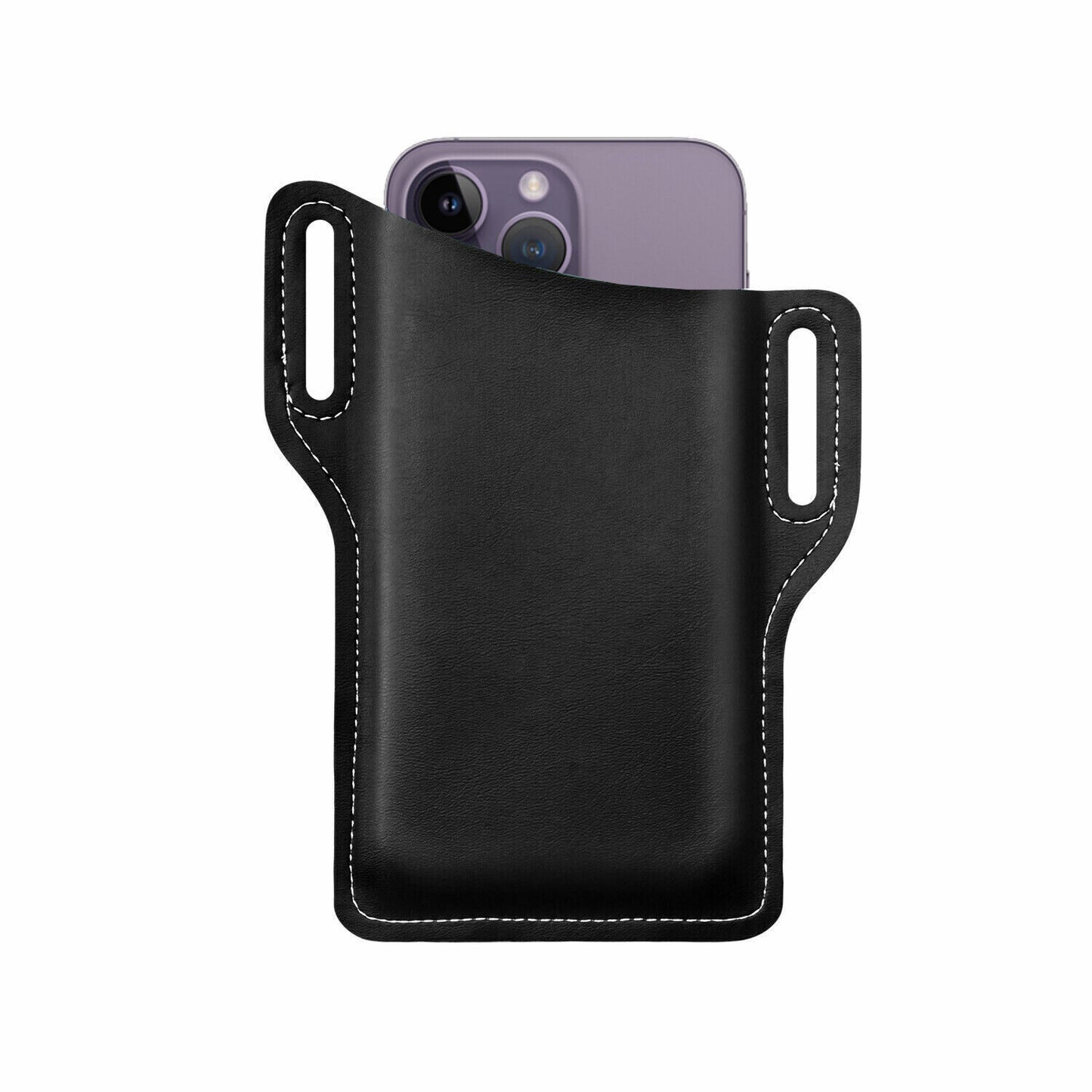 Men Cell Phone Belt Pack Bag Loop Waist Holster Pouch Case​ Leather Wallet Cover