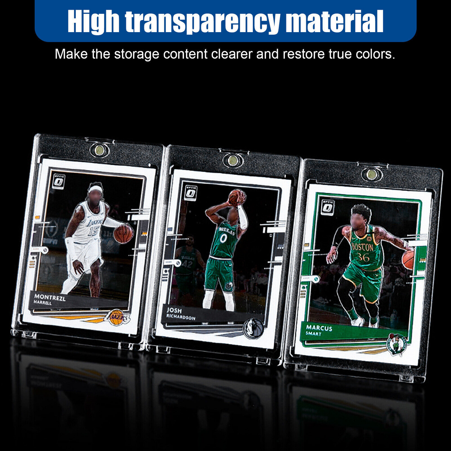 30 Pack Magnetic Trading Sports Card Holders 35pt One-Touch Hard UV Protection
