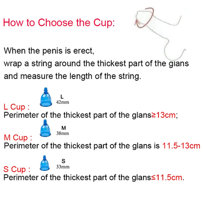 Male Extender Penis Stretcher Enlargement Vacuum Cup Enhancement Hanger Supply