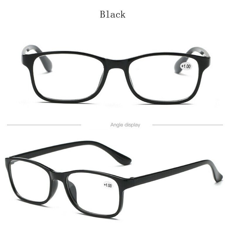 Reading Glasses Mens Womens Unisex Readers Eyeglasses 4 Pack Glasses New Square 