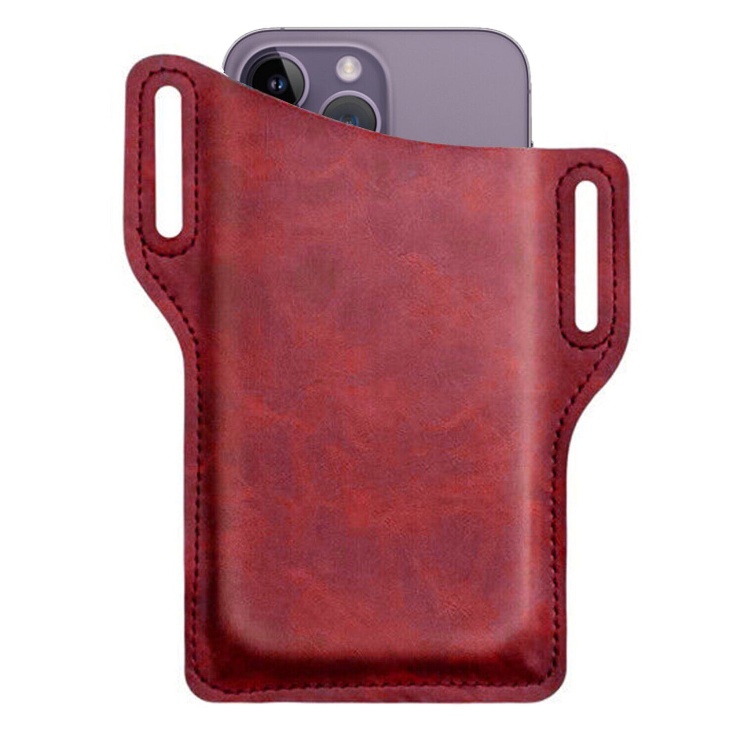 Men Cell Phone Belt Pack Bag Loop Waist Holster Pouch Case​ Leather Wallet Cover