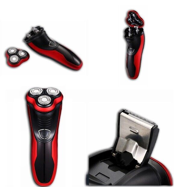 Men's Razor Rotary Waterproof Electric Shaver Pop-Up Trimmer Wet Dry Cordless 