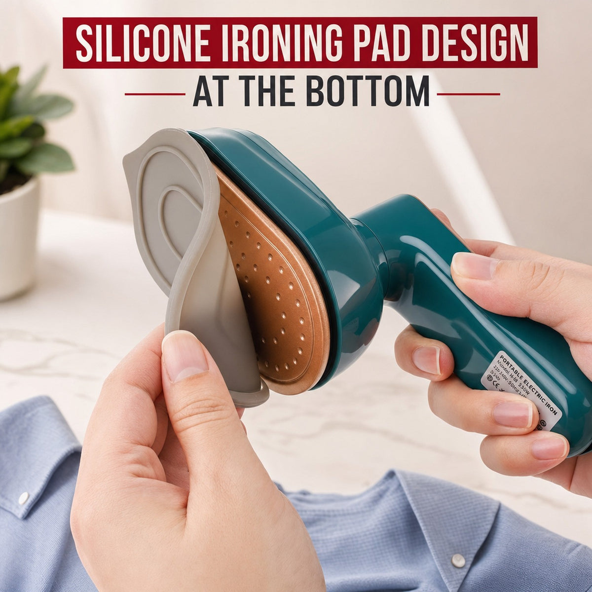 Micro Steam Iron Machine Mini Portable Steamer Handheld Garment Clothes Ironing