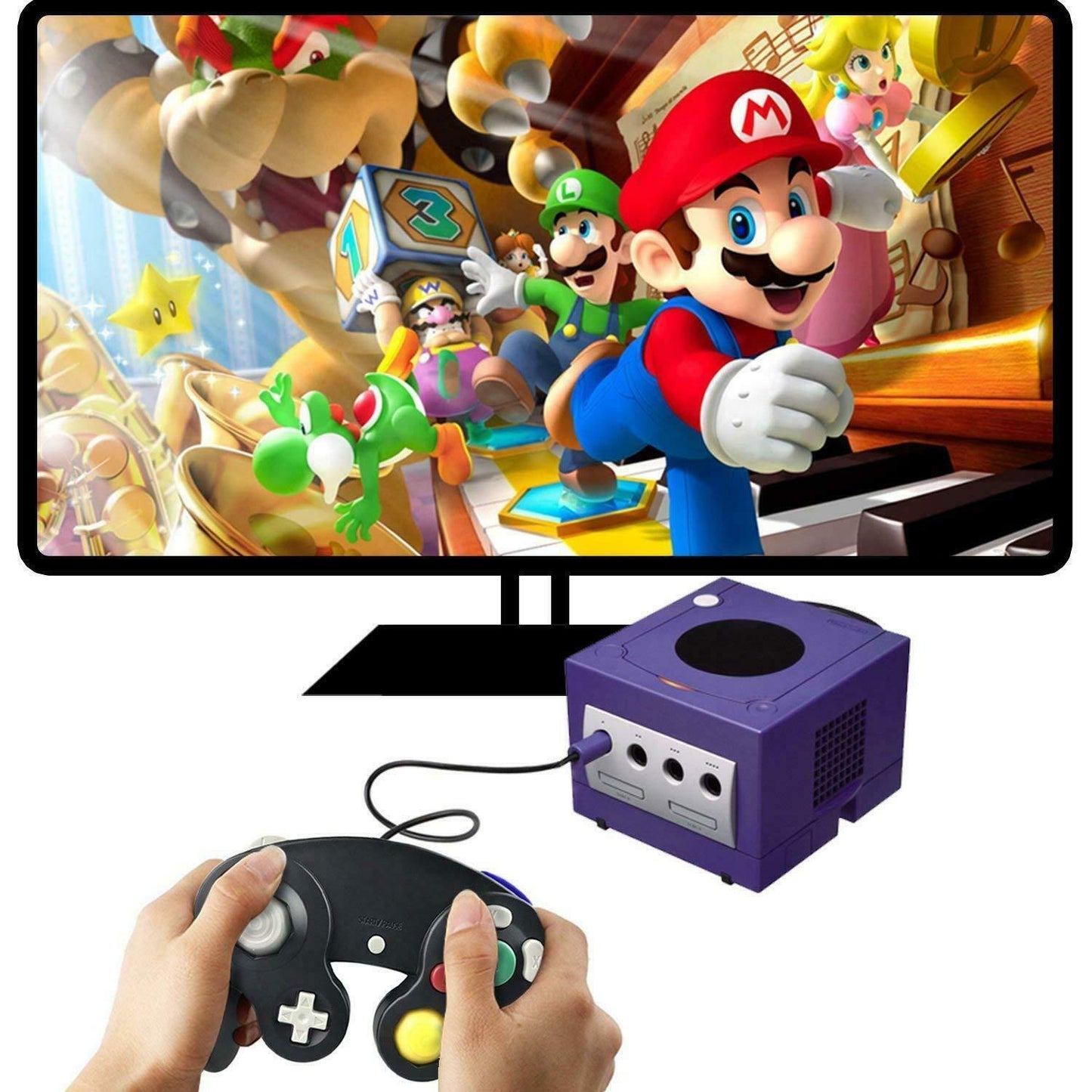 2 Pack Wired NGC Controller Gamepad for Nintendo GameCube GC & Wii U Console USA