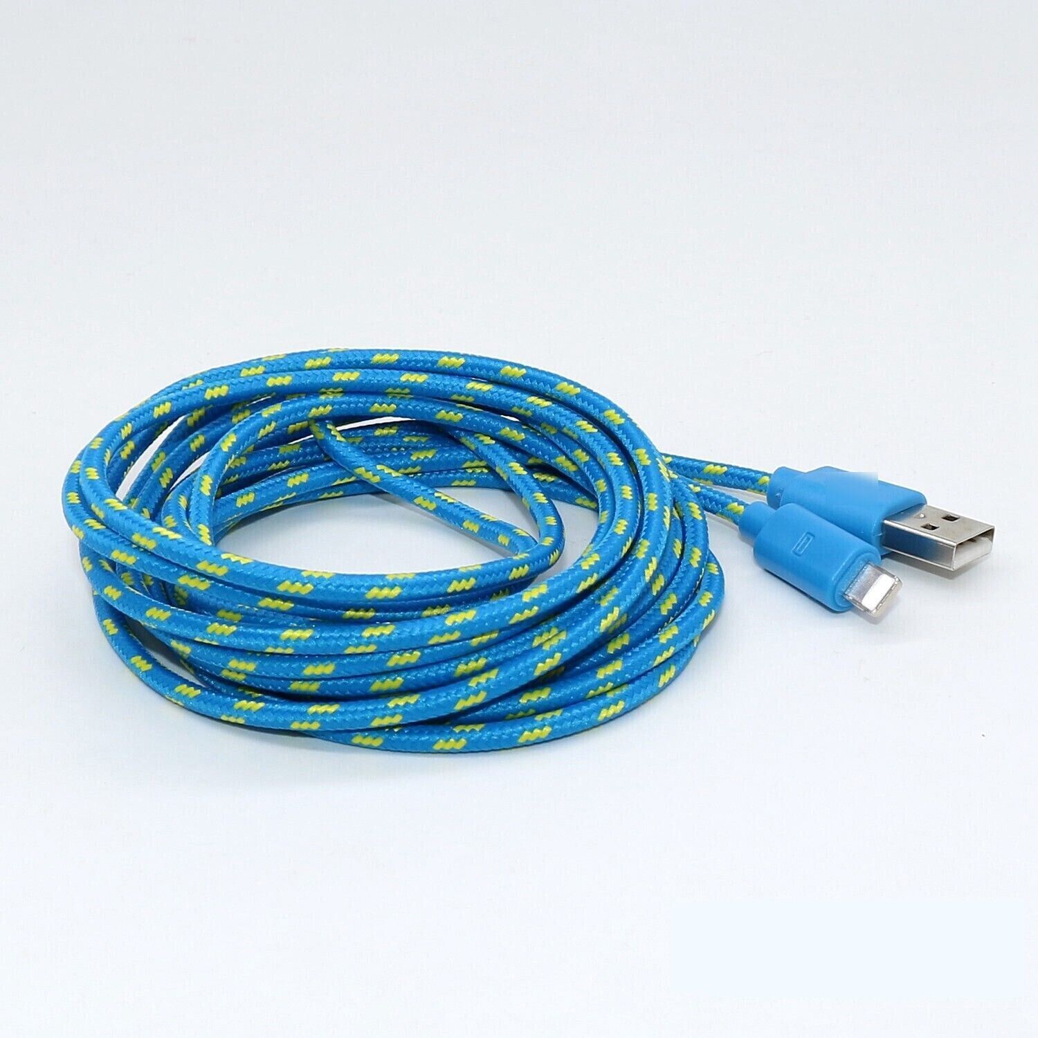 Charging Data Cable 5 Pack 3/6/10ft Charger Nylon Braided For Apple iPhone iPad