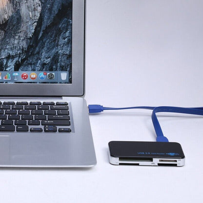 USB 3.0 Memory Card Reader Adapter 5GBPS Fit For CF/TF/SD/Micro SD/XD/M2/MS Card