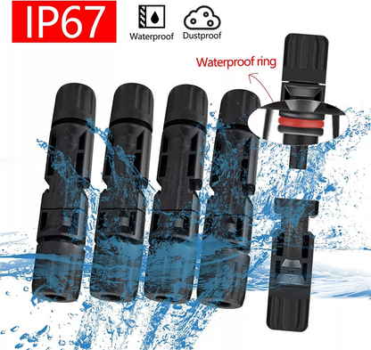 10/20/50/100/200 Pairs Male Female Solar Cable Connectors For DIY Solar Panel US