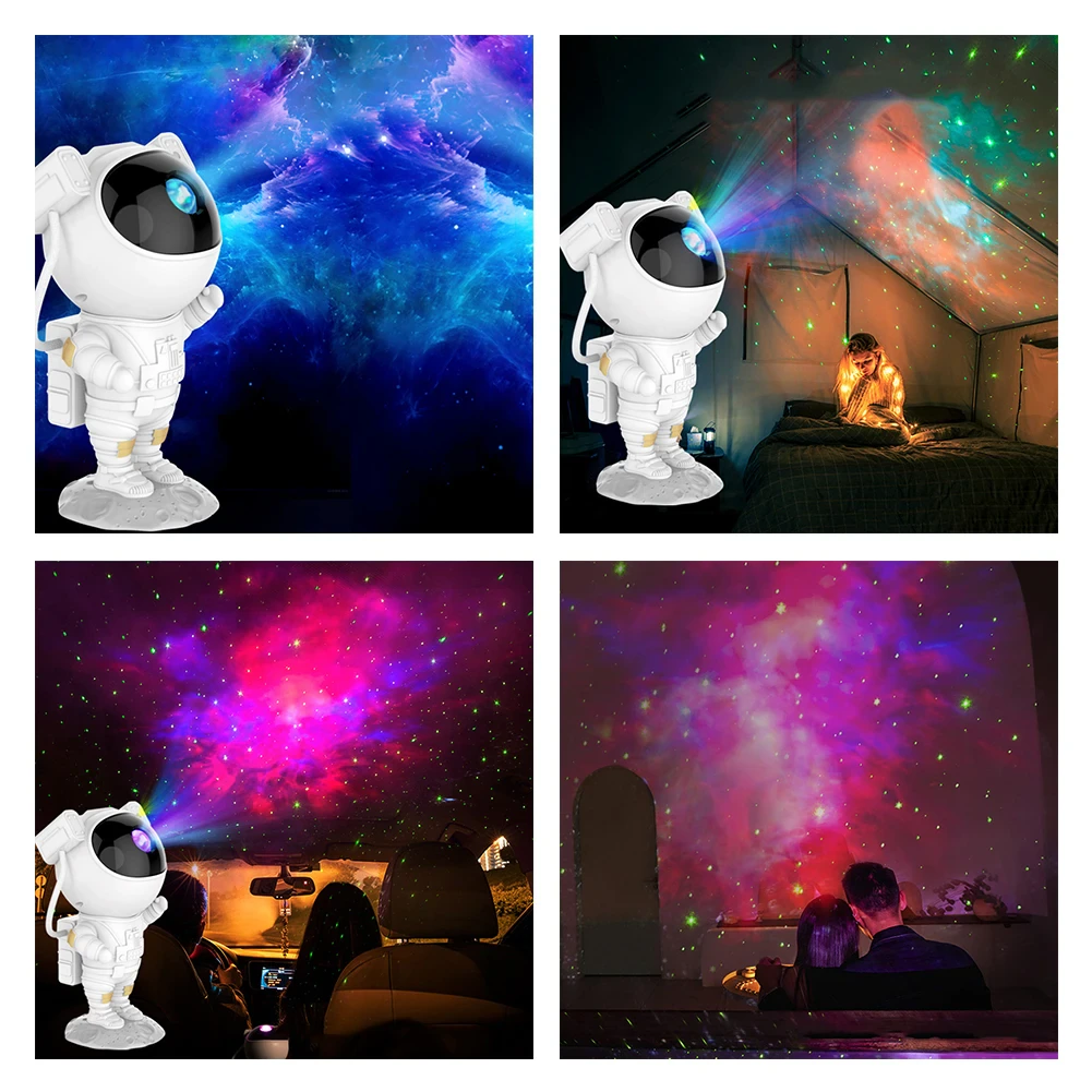 Astronaut Projector Galaxy Starry Sky Night Light Ocean Star LED Lamp Remote 