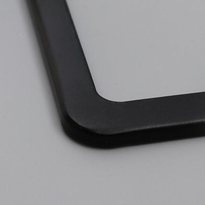 2x High Quality Stainless Steel Metal License Plate Frame Tag Cover Black New US