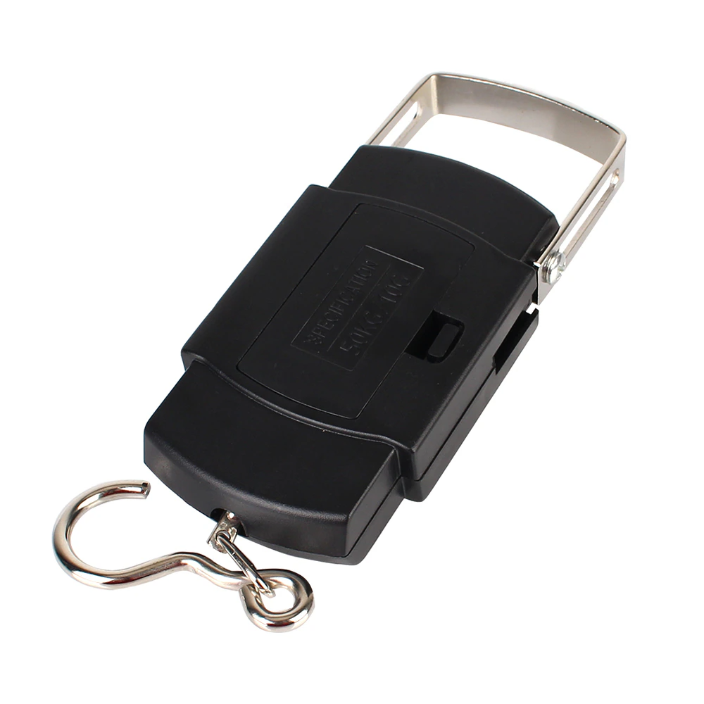 Portable Fish Scale Travel LCD Digital Hanging Luggage Electronic 110lb / 50kg