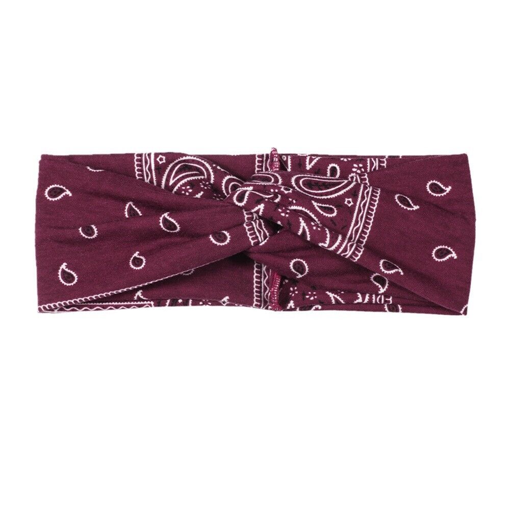 3PCS Boho Headbands Leopard Hair Bands Knotted Turban Wraps Stripe Cloth Elegant